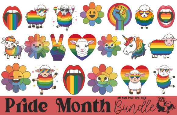 Download LGBTQ Pride Month Vector Design Bundle - Vector design Collection