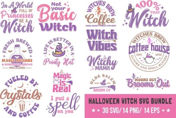 Download Halloween Witch SVG / PNG Bundle Design - Witch svg Collection