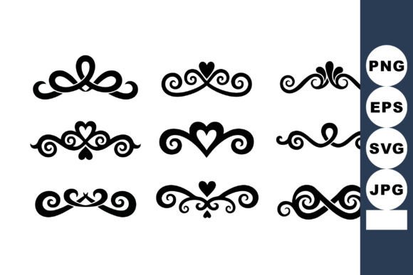Download Decorative Heart Swirl Vector Design Ele - Vector design Collection