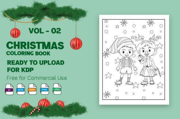 Download Christmas Coloring Pages for KDP - Premium Bundle