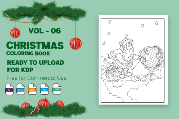 Download Christmas Coloring Pages for KDP - Premium Resources