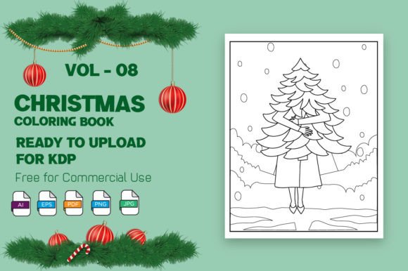 Download Christmas Coloring Pages for KDP - Premium Resources
