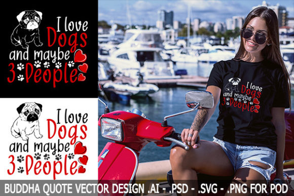 Download I Love Dogs - Free VECTOR DESIGN for POD - Vector design Collection