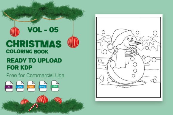 Download Christmas Coloring Pages for KDP - Premium Resources